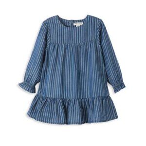 NEW Habitual Little Girl Briellah Blue Stripes Tiered Dress